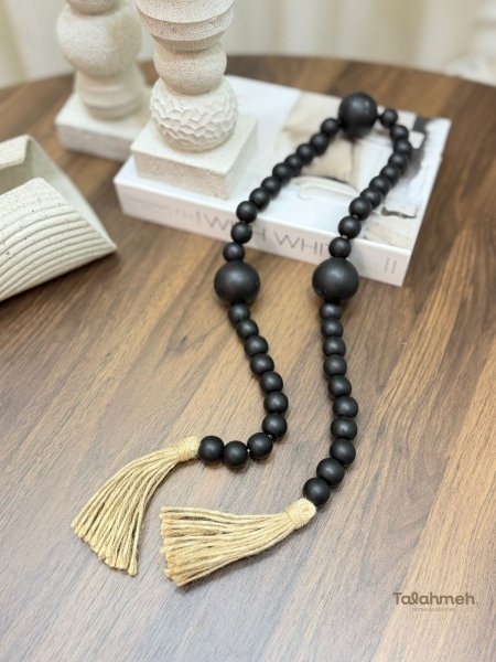 سبحة اسود طبه